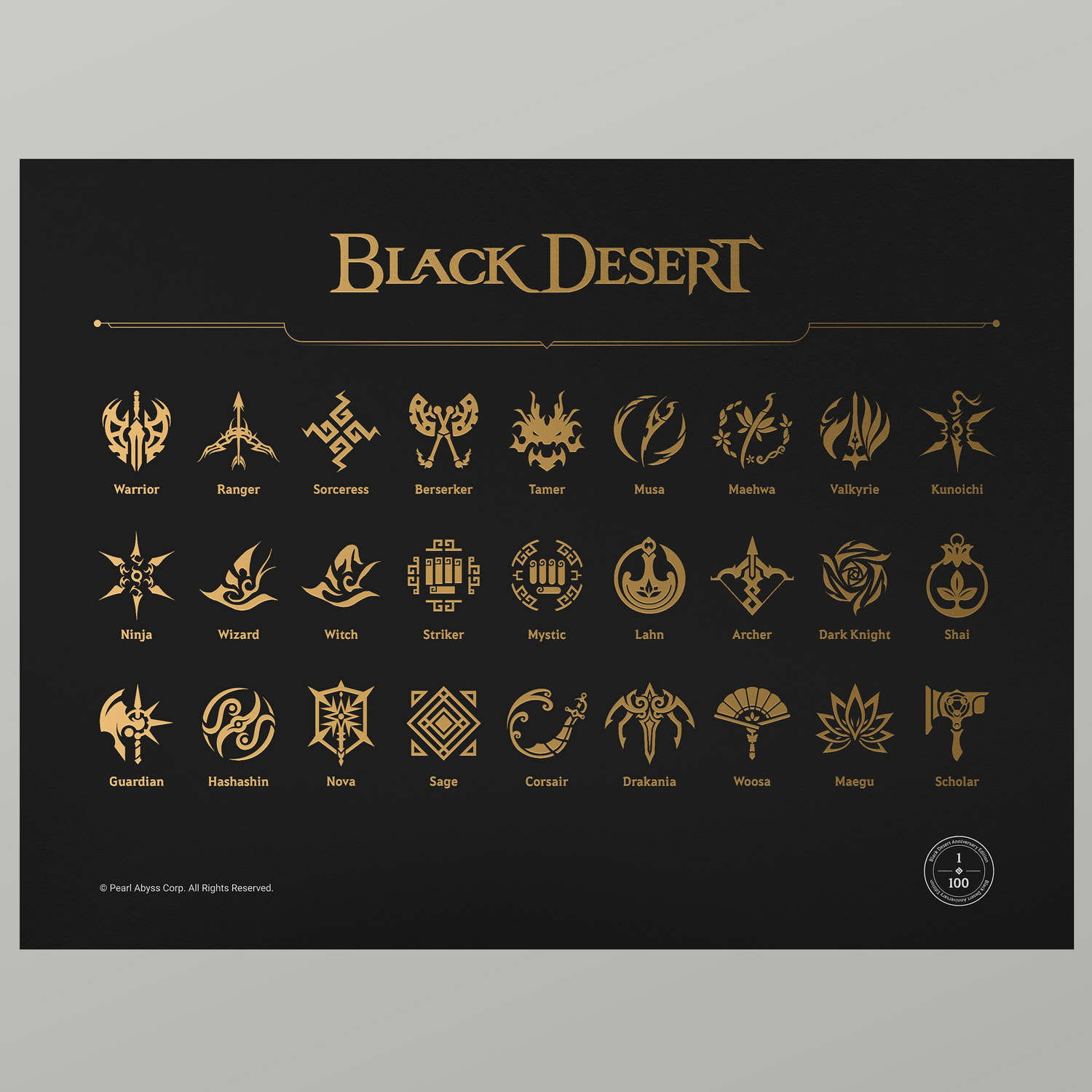 Black Desert Anniversary Poster