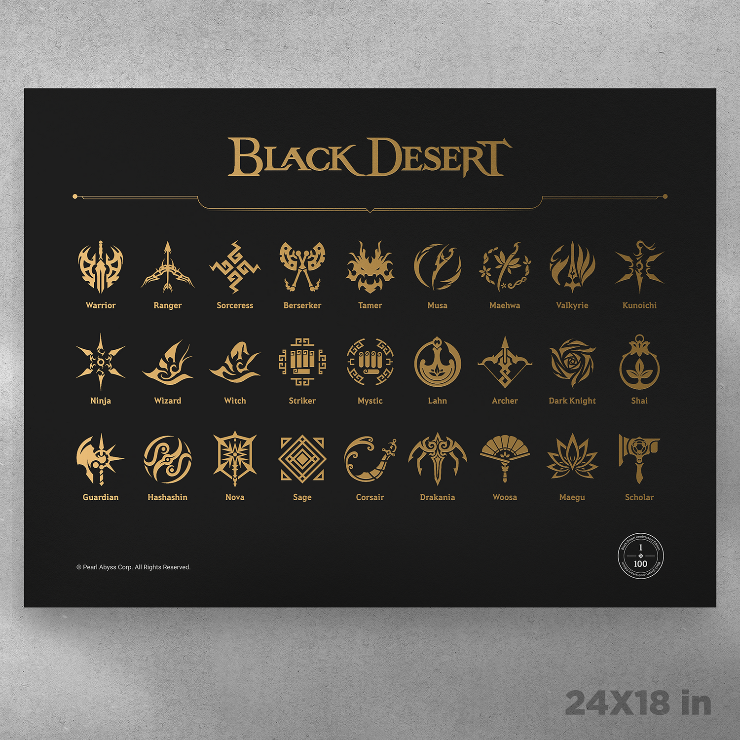 Black Desert Anniversary Poster