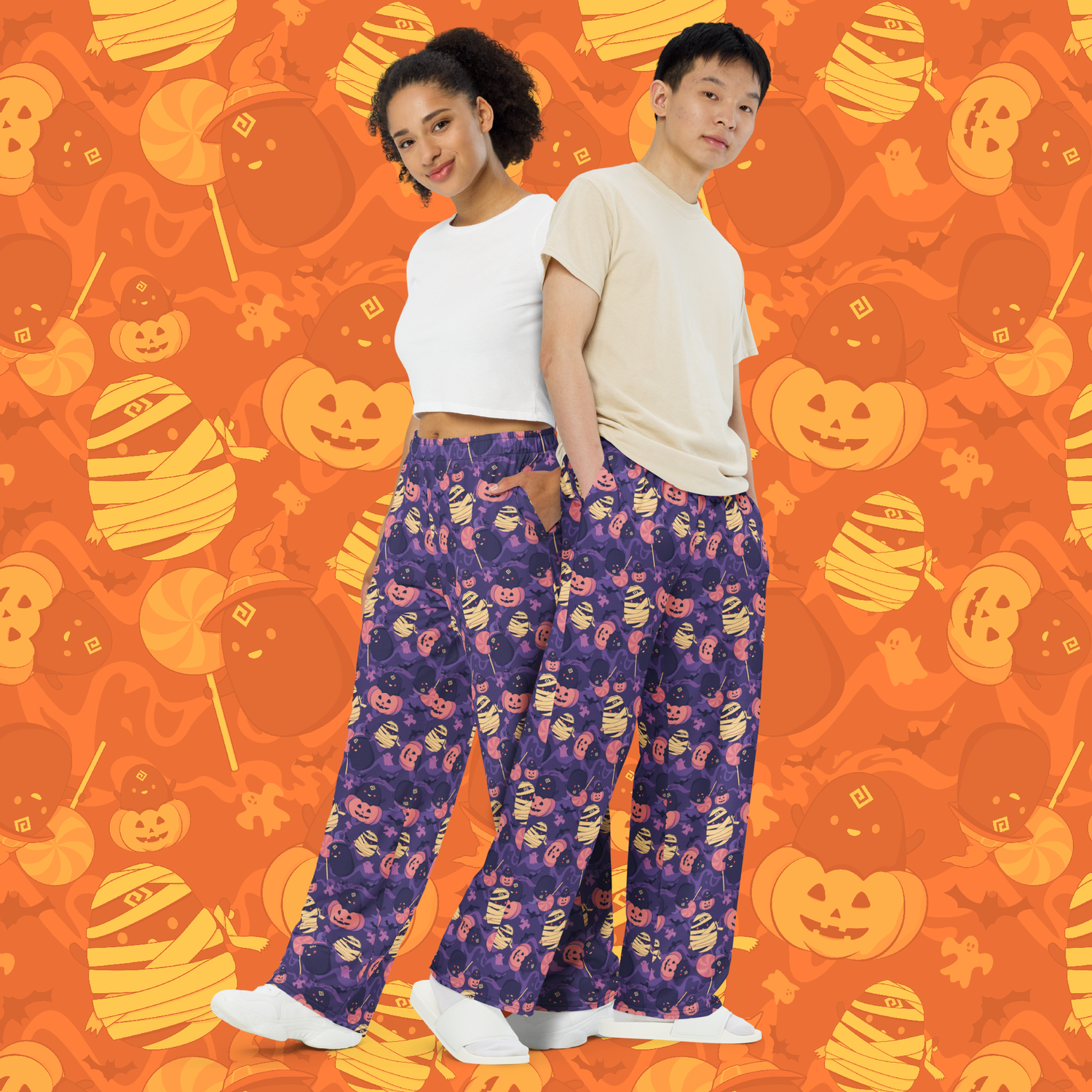 Halloween Black Spirit Pajama Pants