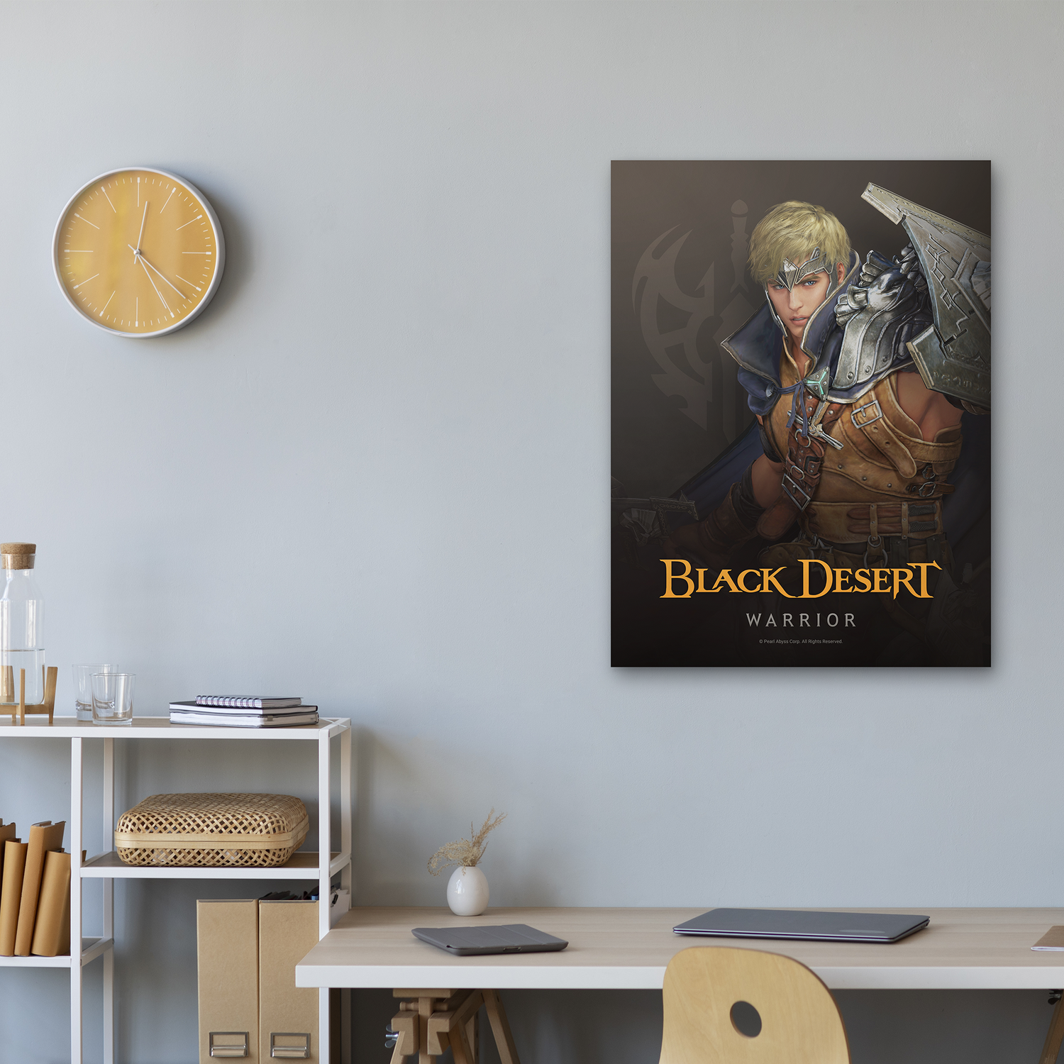 Black Desert Warrior Poster