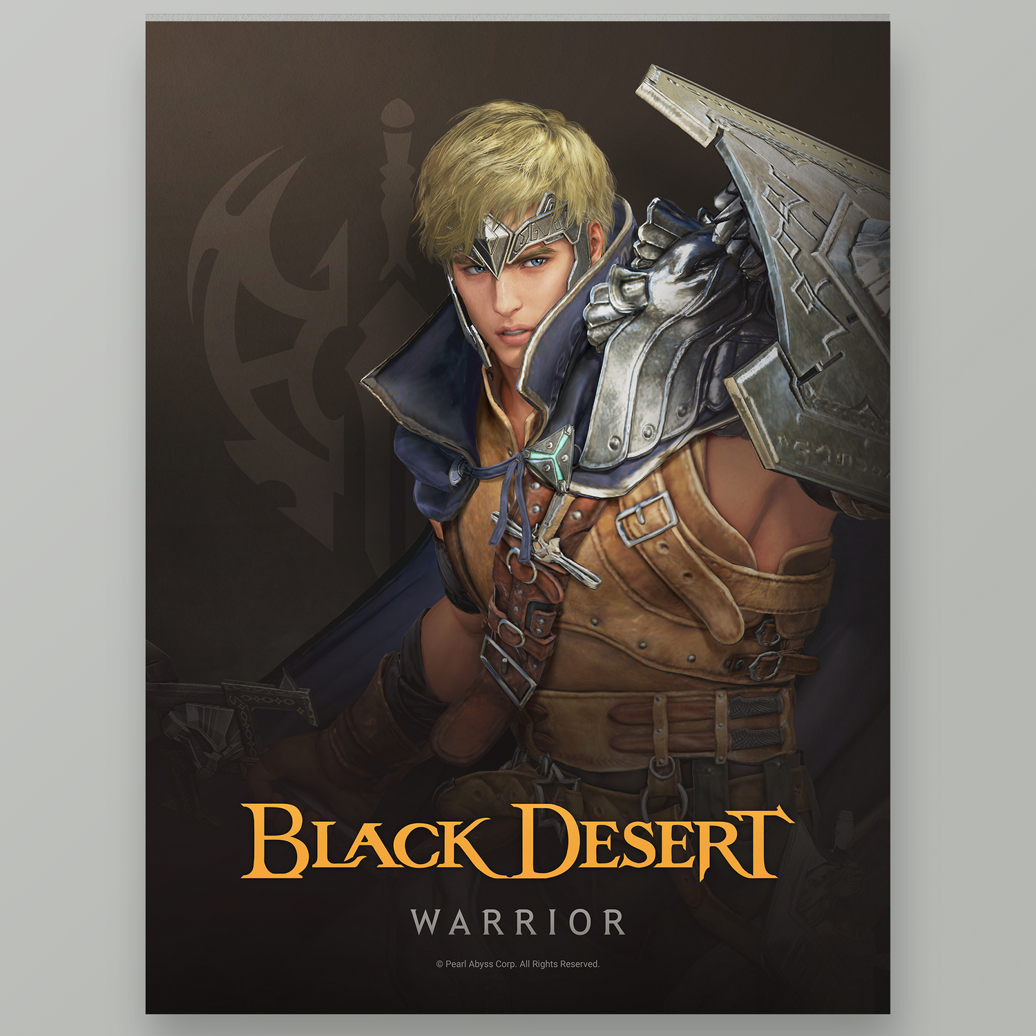 Black Desert Warrior Poster