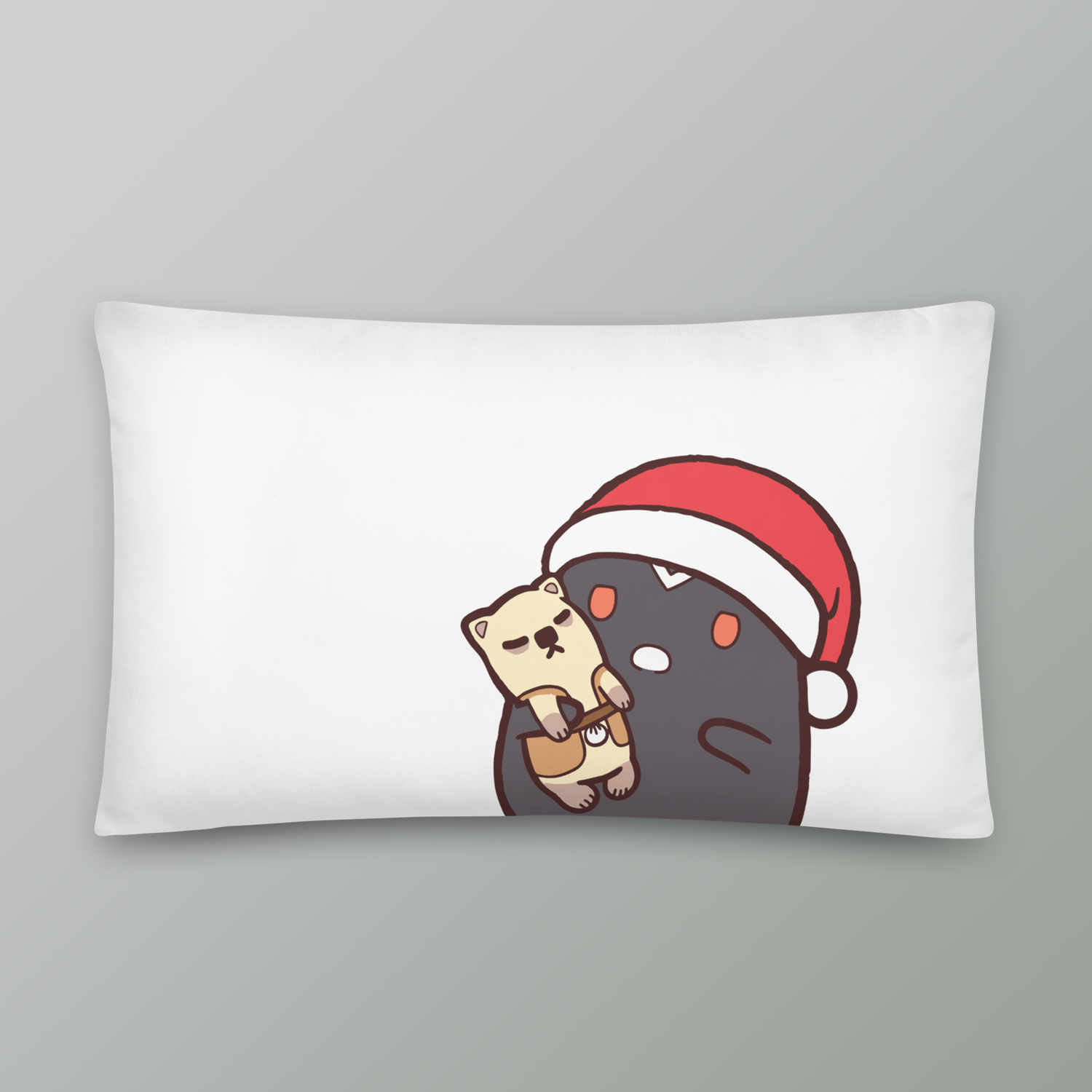 Black Spirit Holiday Pillow