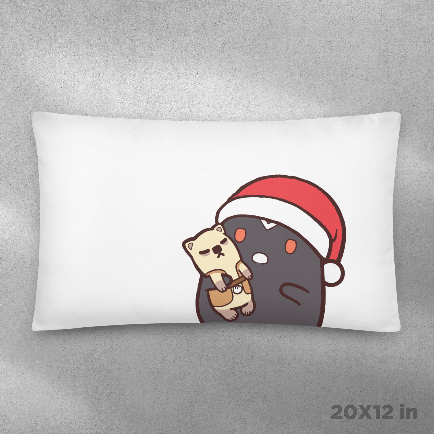 Black Spirit Holiday Pillow