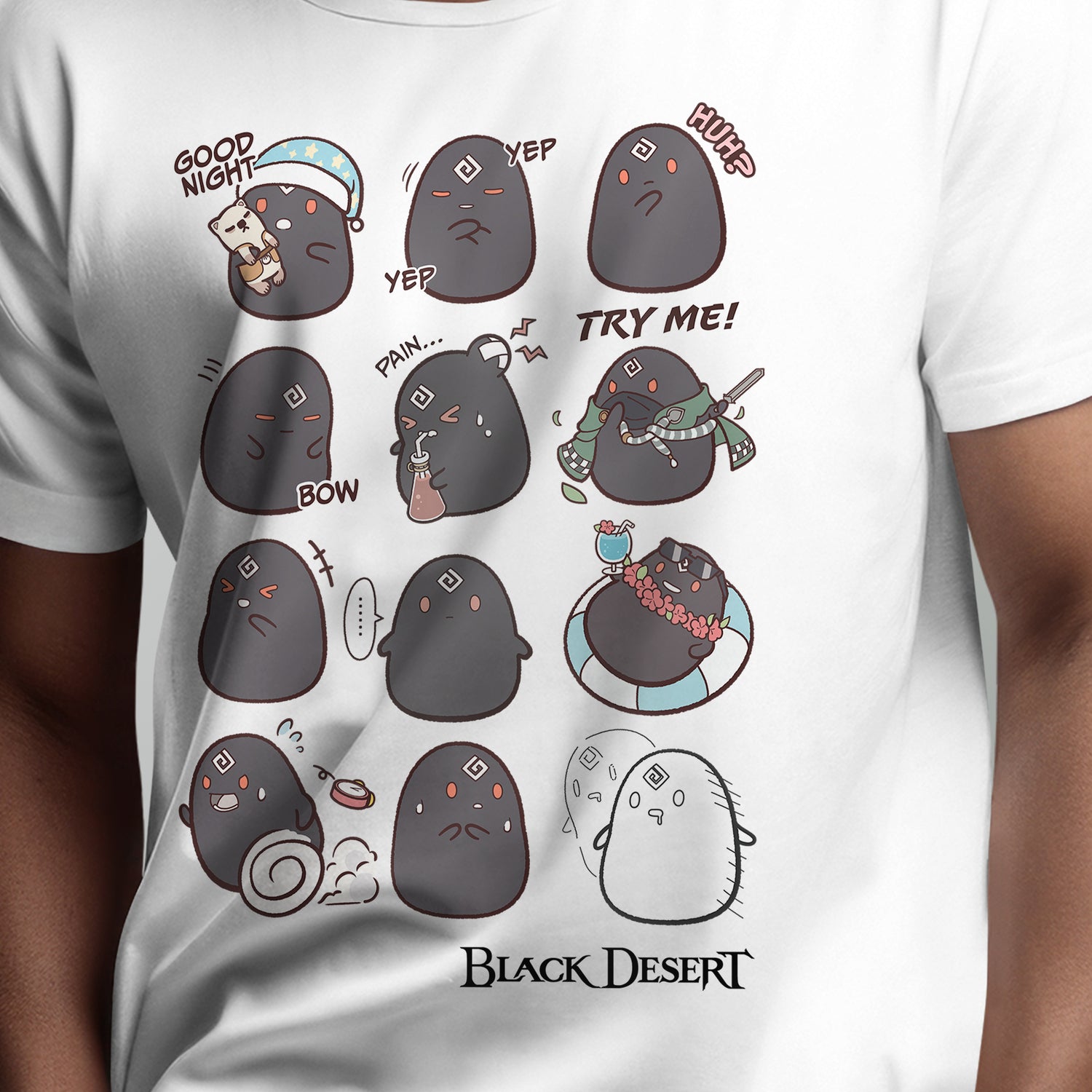 Black Spirit Emotes T-Shirt